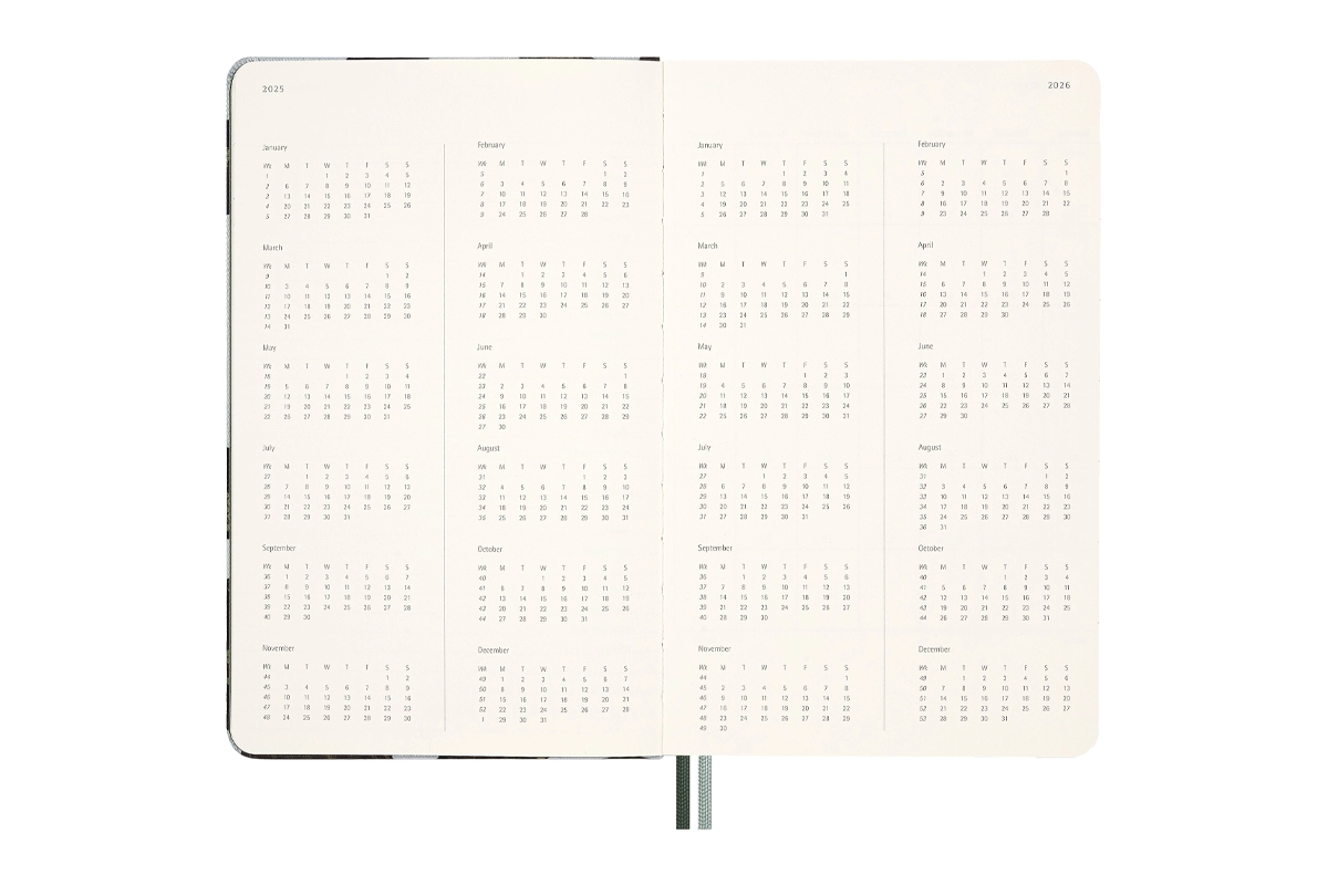 Een Moleskine 2025 12M Weekly Planner Large Snake Leaves + Gift Box koop je bij Moleskine.nl